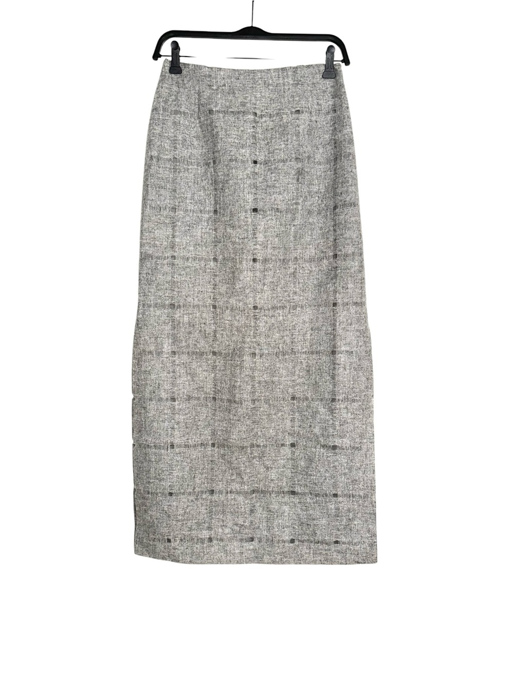 Lafayette 148 New York Wool Gray Vintage Midi Skirt 2